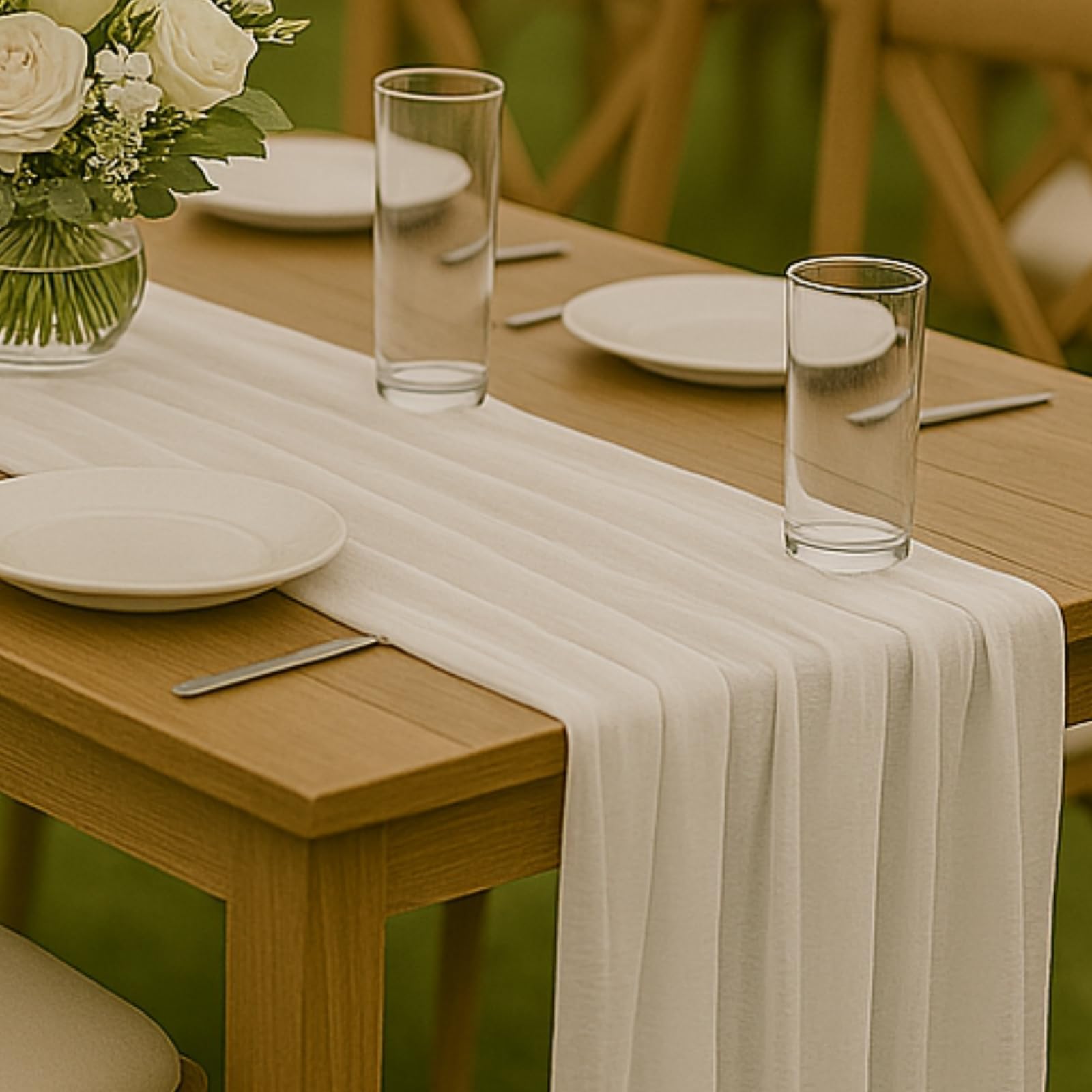 10FT Red Cheesecloth Table Runner 120 Inch Rustic Boho Gauze Cheese Cloth Table Runner for Wedding Baby Shower Bridal Shower Birthday Party Home Decorations