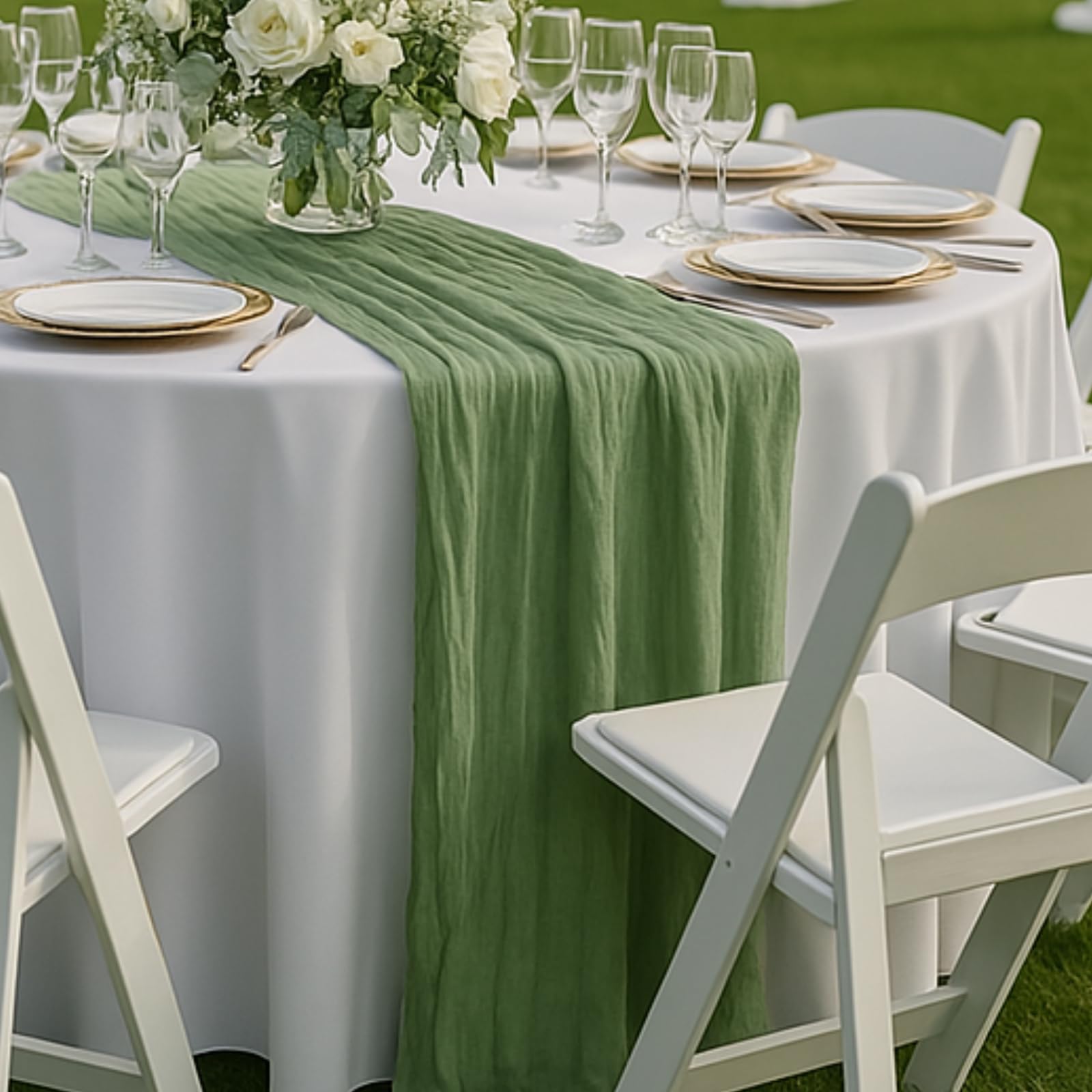 10FT Red Cheesecloth Table Runner 120 Inch Rustic Boho Gauze Cheese Cloth Table Runner for Wedding Baby Shower Bridal Shower Birthday Party Home Decorations